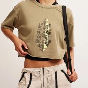 FREE PEOPLE INSPIRE BUTI LOGO TEE